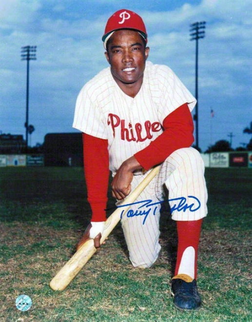 Tony Taylor Autographed Philladelphia Phillies 8x10 Photo