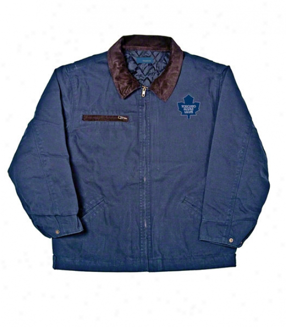 Toronto Maple Leafs Jacket: Blue Reebok Tradesman Jacket