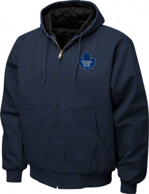 Toronto Maple Leafs Jacket: Navy Reebok Cumberland Jacket