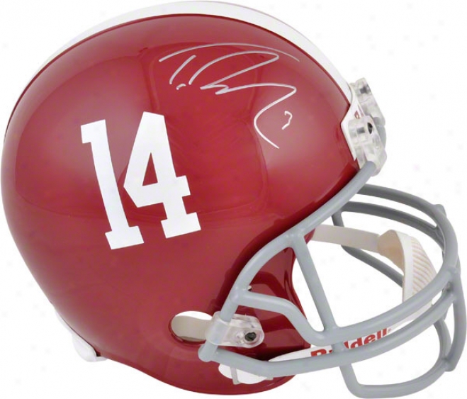 Trenf Richardson Autographed Replica Helm  Details: Alabama Crimson Tide