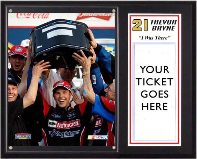 Trevor Bayne Sublimated 12x15 Plaque  Details: 2011 Daytona 500 &quoti Was There&quot