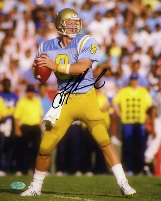 Troy Aikman Ucla Bruins - Passing At Ucla - Autographed 8x10 Photograph