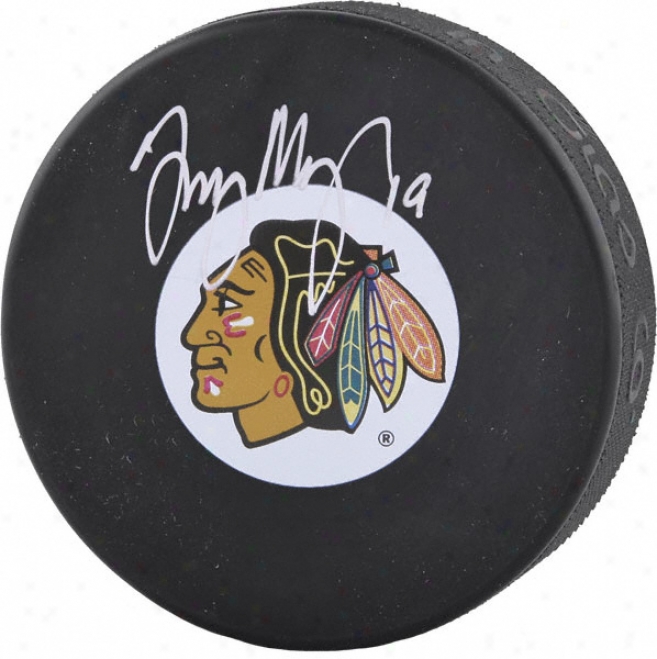 Troy Murray Autographed Puck