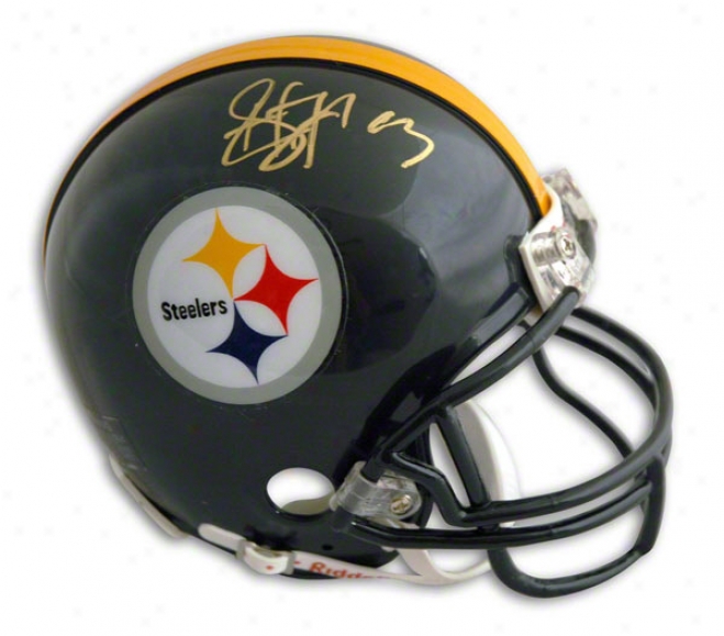 Troy Polamalu Autographed Pittsburgh Steelers Mini Helmet