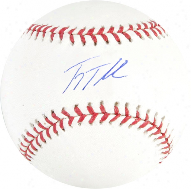 Troy Tulowitzki Autographed Baseball