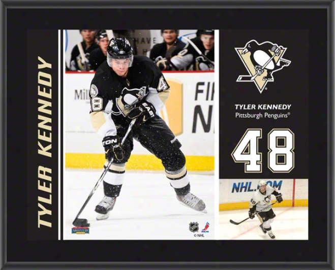 Tyler Kennedy Plaque  Details: Pittsburgh Penguins, Sublimated, 10x13 Nhl Plaque