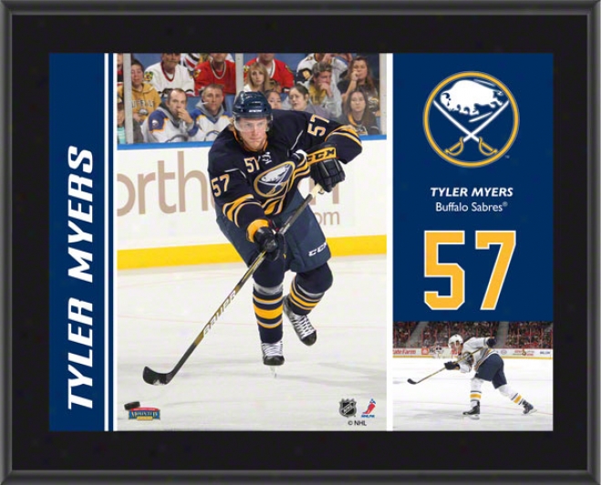 Tyler Myers Plaque  Details: Buffalo Sabres, Sublimated, 10x13, Nhl Plaque