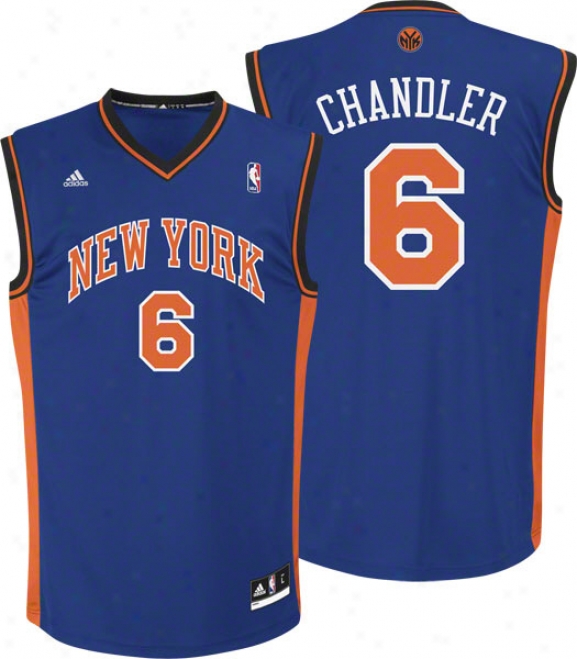 Tyson Chandler Jersey: Adidas Blue Replica #6 New York Knicks Jersey