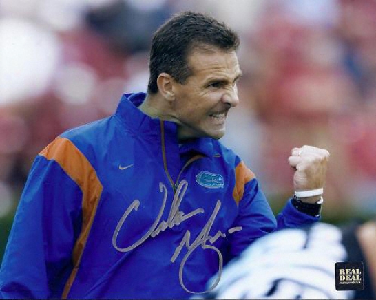 Urban Meyer Autographed Photograph: Florida Gators 8x10 Photo