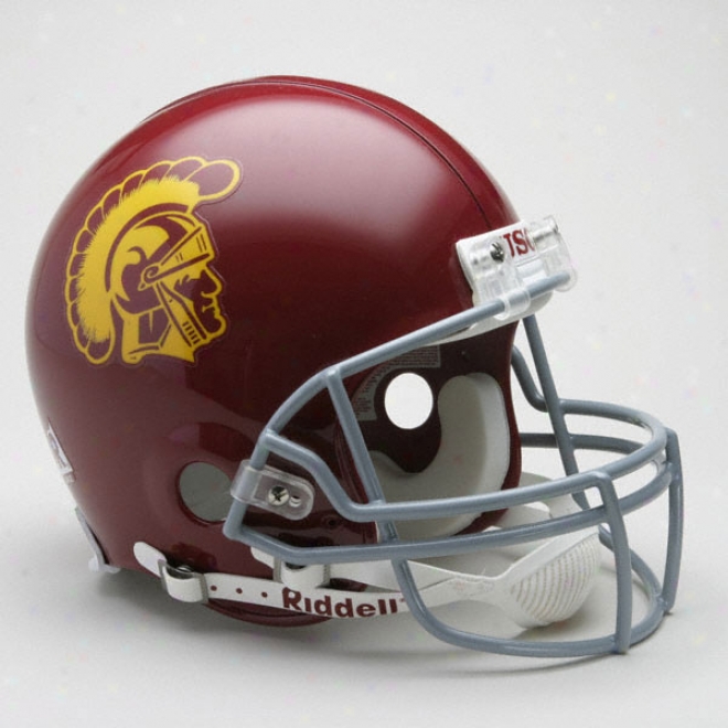 Usc Trojans Authentic Pro Line Riddell Full Size Helmet
