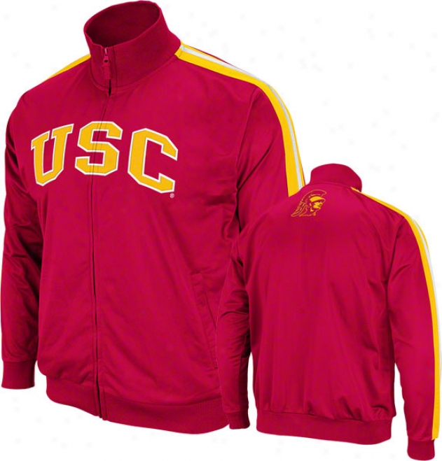 Usc Trojans Crimson Pace Teack Jacket