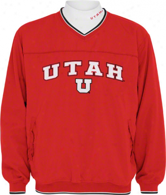 Utah Utes Windshirt/long Sleeve Mockneck Combo Pack