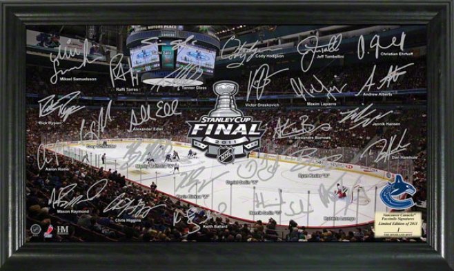 Vancoiver Canucks 2011 Stanley Cup Final Signature Rink