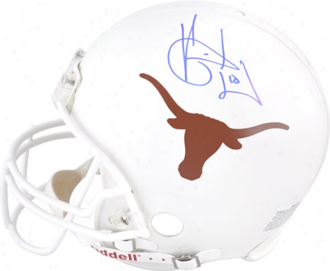 Vince Young Autographed Prp-line Helmet  Details: Texas Longhorns, Authentic Riddell Helmet