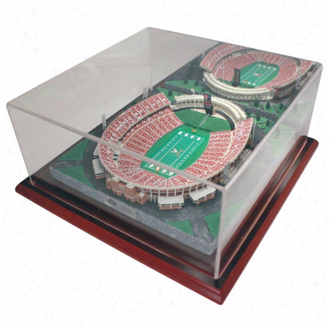 Virginia Cavaliers Scott Stadium Replica With Case - Platinum Serjes