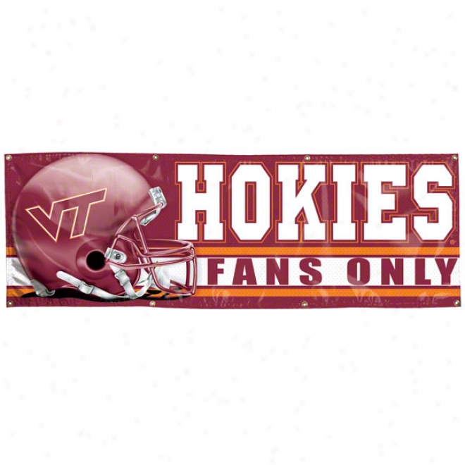 Virginia Tech Hokies 2x6 Vinyl Banner