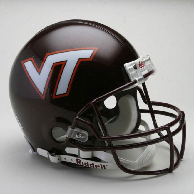 Virginia Tech Hokies Authentic Pro Line Riddell Full Size Helmet