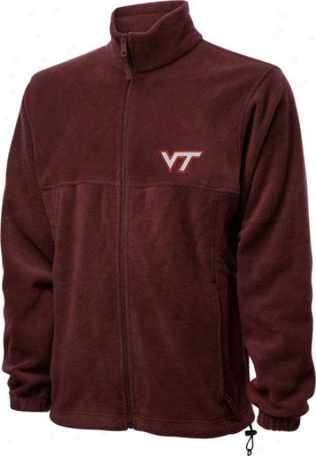 Virginia Tech Hokies Maroon Columbia Flanker Full-zip Jacket