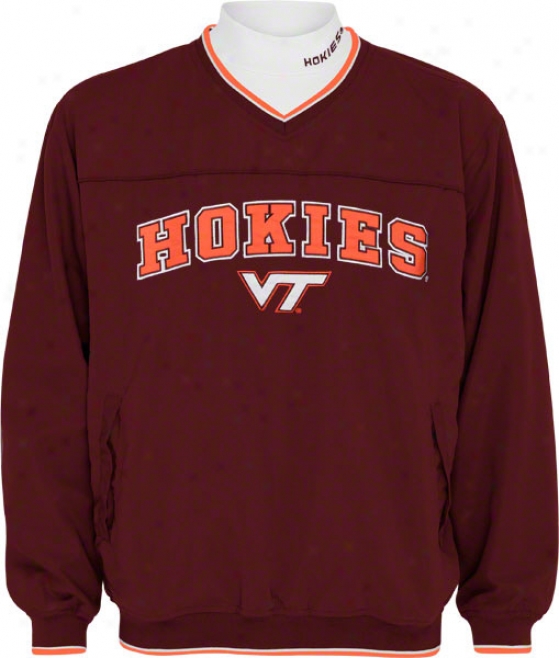 Virginia Tech Hokies Windshirt/long Soeeve Mockneck Combo Collection