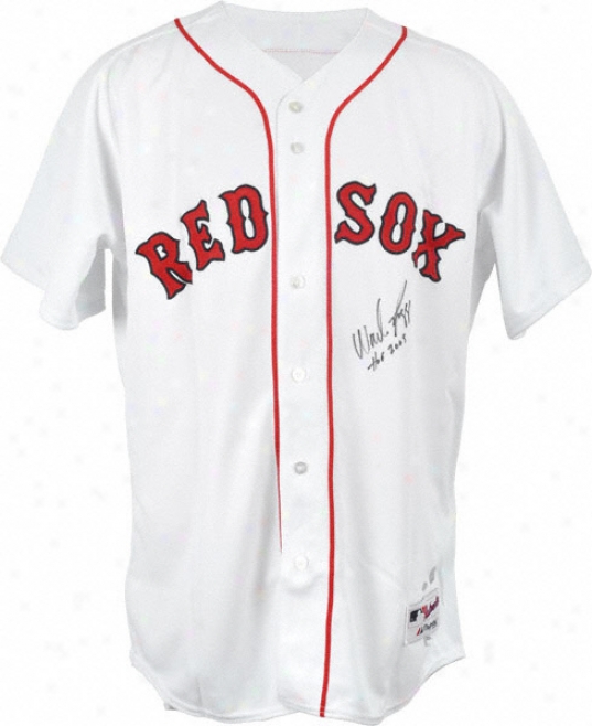 Wade Boggs Autographed Jersey  Particulars: Boston Red Sox, White, Hof 2005 Inscription