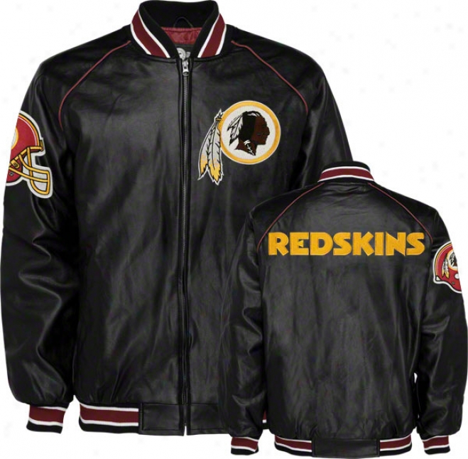 Washington Redskins Faux Leather Varsity Jacket