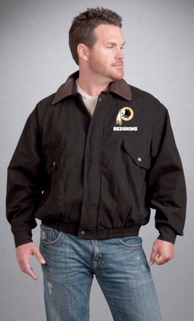 Washington Redskins Jackrt : Black Reebok Navigator Jacket