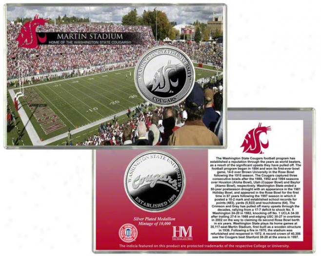 Washington State Cougars Martin Stadium Soft and clear  Coin Card