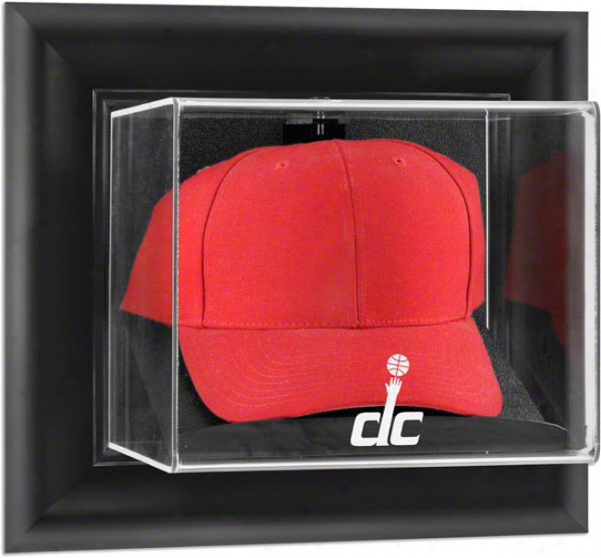 Washington Wizards Framed Wall Mounted Logo Cap Display Case