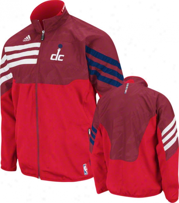 Washington Wizards Red 2011-2012 Oriental Conference On-court Warm-up Jacket