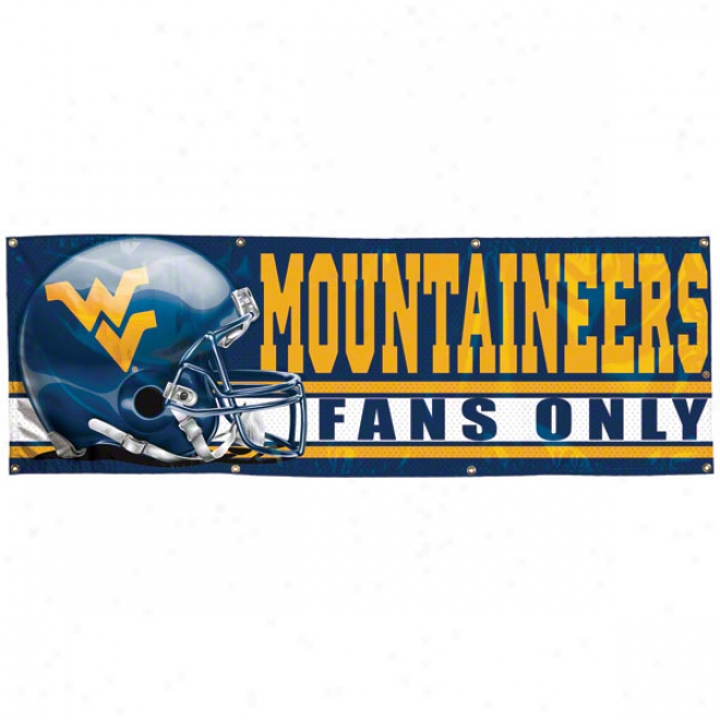 West Virginia Mountaineers 2x6 Vinyl Flag