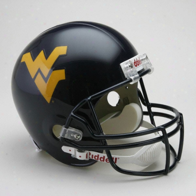 West Virginia Mountaineers Deluxe Replica Riddell Helmet