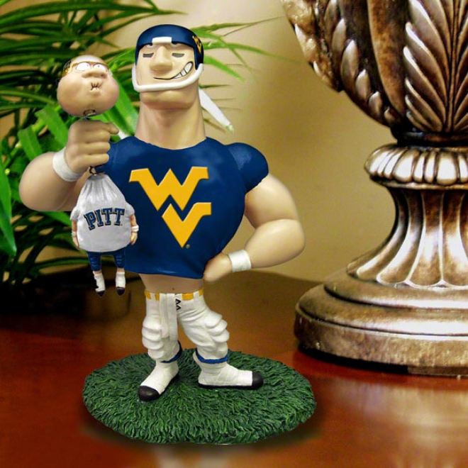 West Virginia Mountaineers Lester Single Choke Ribalry Figurine