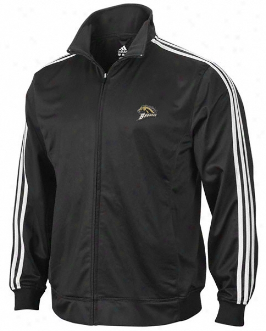Western Michigan Broncos Adidas Black 3-stripe Track Jacket