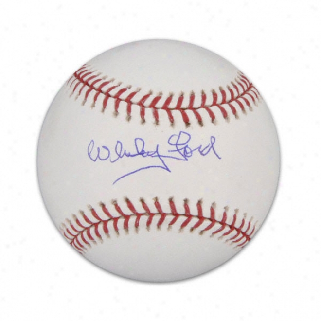 Whitey Ford Autographed Baseball