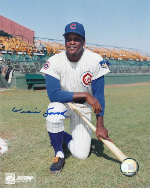 Willie Smith Chicago Cubs Autographed 8x10 Photo