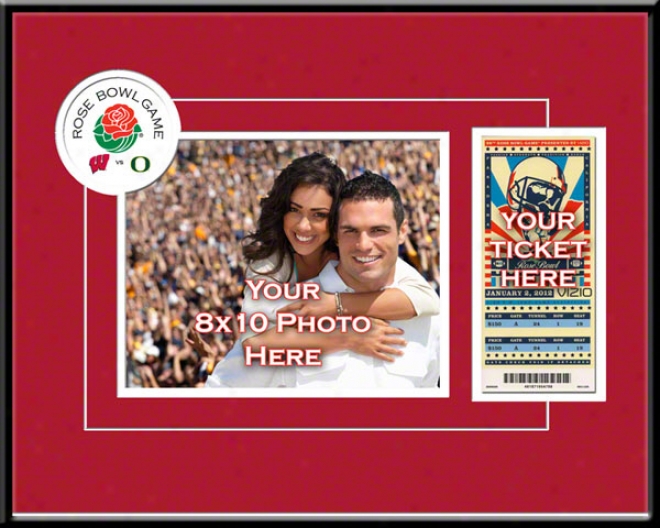 Wisconsin Bzdgers 2012 Rose Hollow Your 8x10 Photo And Ticket Frame