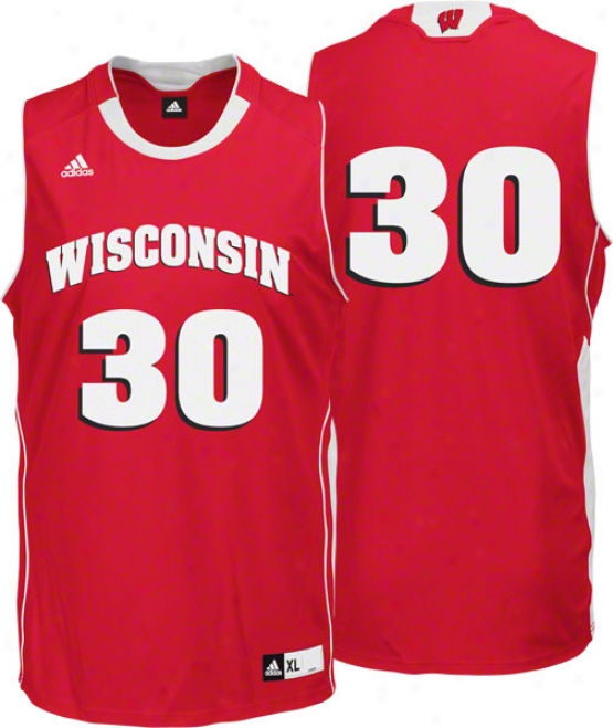 Wisconsin Badgers Aridas Road Red Replica Basketball Jersey