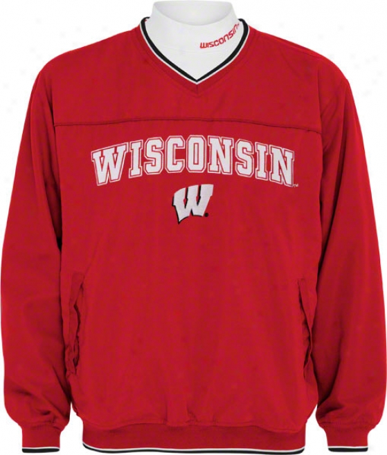 Wisconsin Badgers Windshirt/long Sleeve Mockneck Combo Pack