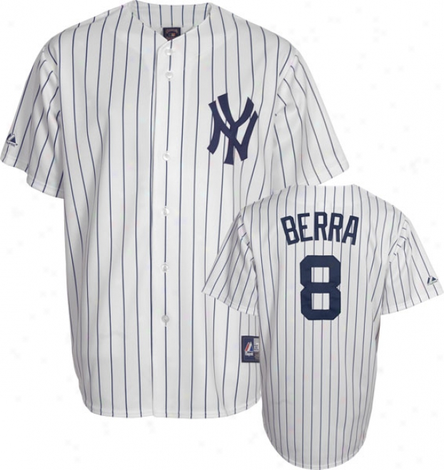 Yogi Berra New York Yankees Pinstripe Cooperstowb Replica Jersey