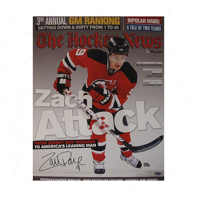 Zach Parise New Jersey Devils 16x20 Zach Attack Autographed Photograph