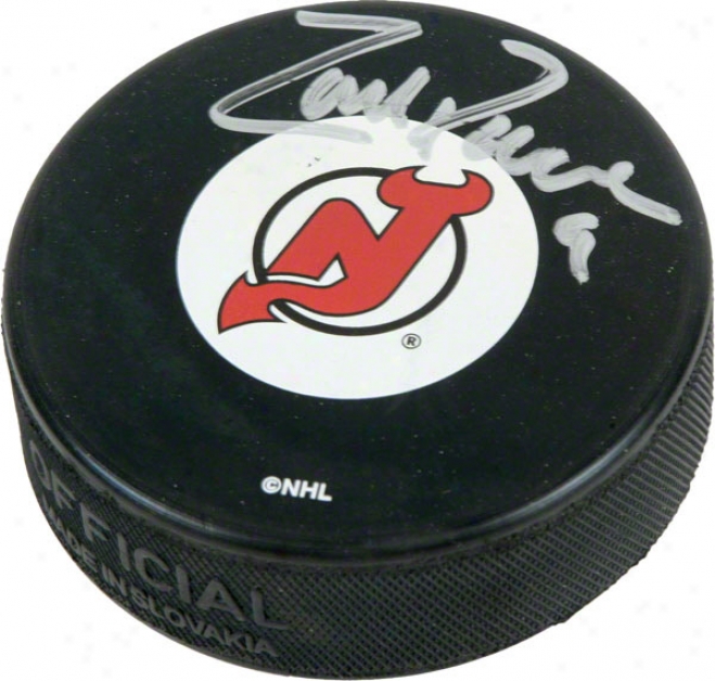 Zach Pariqe New Jersey Devils Autographed Hockey Puck