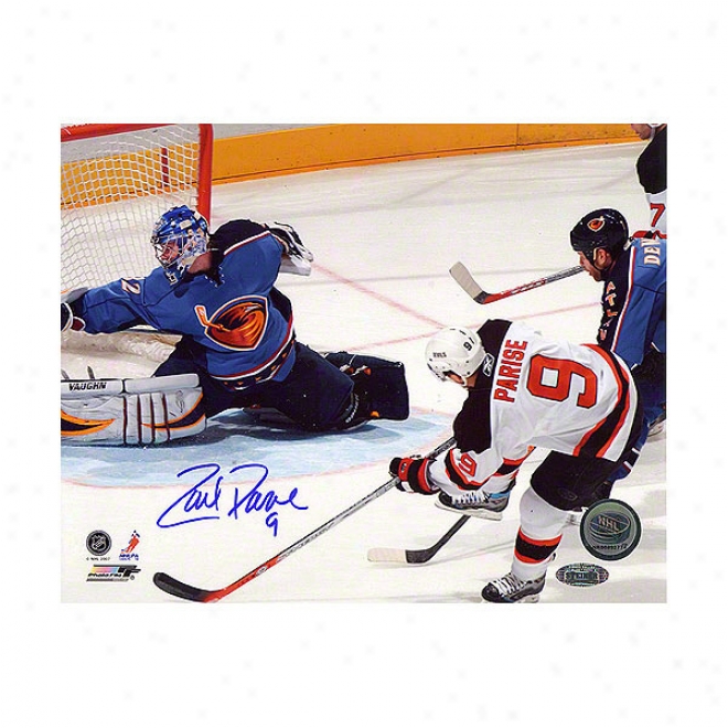 Zach Parise New Jersey Devils Vs Thrashe5s 16x20 Autographed Photograph