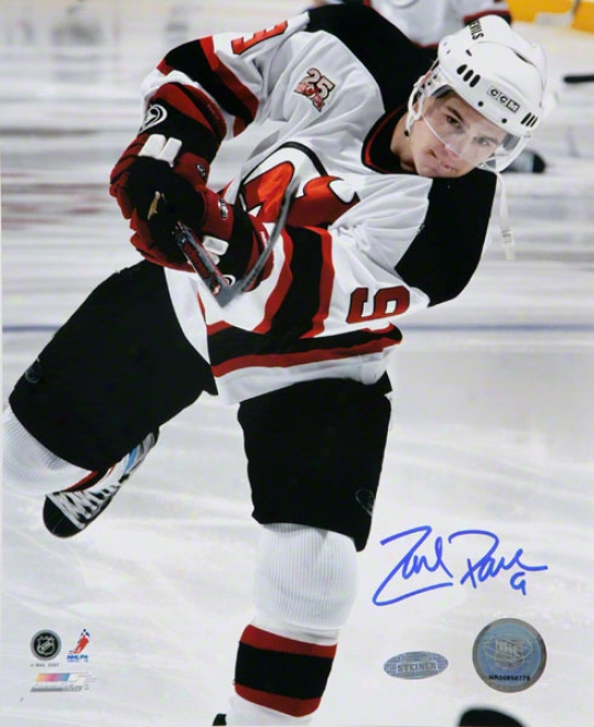 Zach Pariee New Jersey Devils - Vs. Toronto - Autographed 8x10 Photograph