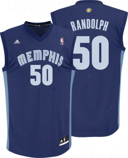 Zacch Randolph Jersey: Adidas Revolution 30 Navy Replica #50 Memphis Grizzlies Jersey