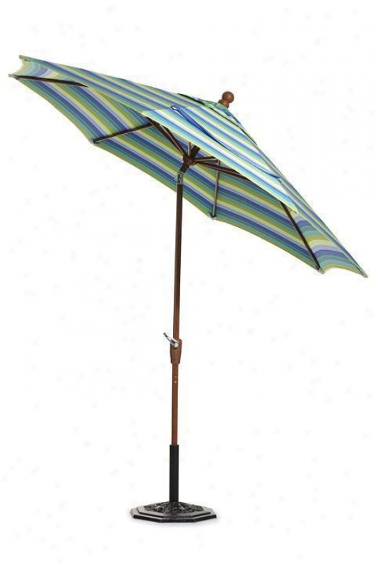 9' Auto-crank Tilt Outdoor Sun Market-house Umbrella - Bronze, Svll Seasd Sunb