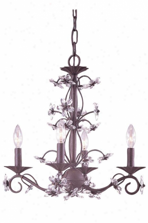 Abbie Chandelier - Four Light, Tan