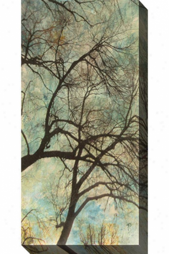 Abstract Trees Vi Canvas Wall Art - Vi, Blue