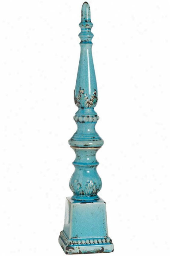 "adelle Finial - 5.5"", Turquoise"