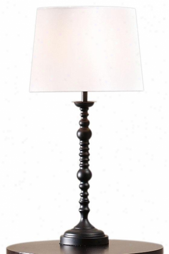 "adrian 14""w Table Lamp - 29""hx14""w, Black"