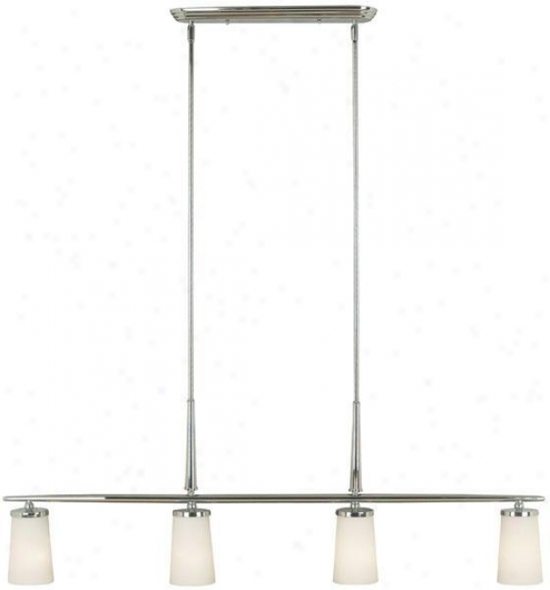 "earial 4-light Island Light - 60""hx46""w, Steel Gray Nickel"